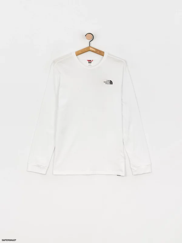 1247754-longsleeve-the-north-face-simple-dome-tnf-white THE NORTH FACE Bluze NF0A3L3BFN41