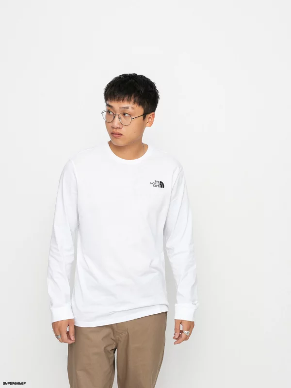 1248599-longsleeve-the-north-face-simple-dome-tnf-white THE NORTH FACE Bluze NF0A3L3BFN41