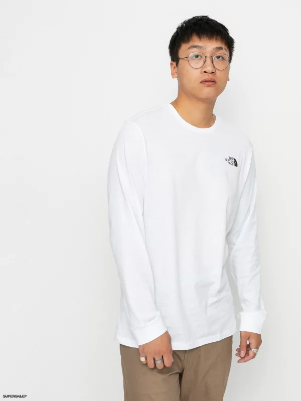 1248600-longsleeve-the-north-face-simple-dome-tnf-white THE NORTH FACE Bluze NF0A3L3BFN41