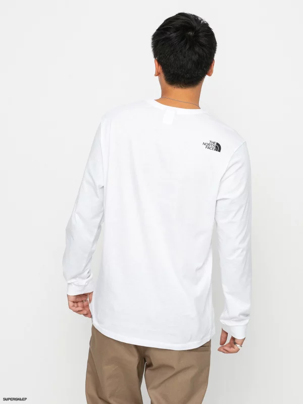 1248603-longsleeve-the-north-face-simple-dome-tnf-white THE NORTH FACE Bluze NF0A3L3BFN41