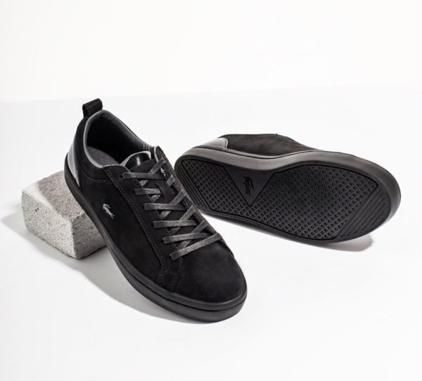 3C9D046F-623C-415B-B1EE-A901F07E9014 LACOSTE STRAIGHTSET 318 1 CAW BLK/BLK NUBUCK/SYNTHETIC 7-36CAW003702H