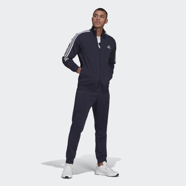 AEROREADY_Essentials_3-Stripes_Tracksuit_Blue_GK9977 (1) Trenerka Komplet Për Meshkuj ADIDAS GK9977