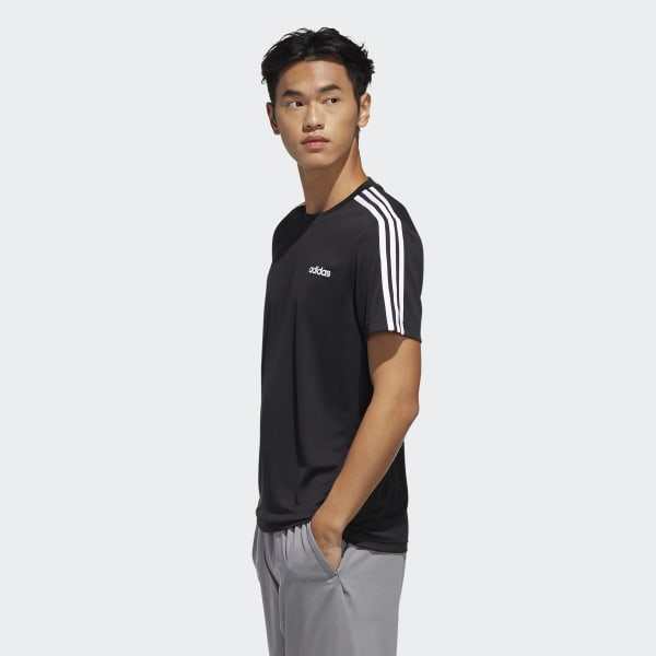 Designed_2_Move_3-Stripes_Tee_Black_FL0349_22_model Maicë Për Meshkuj ADIDAS FL0349