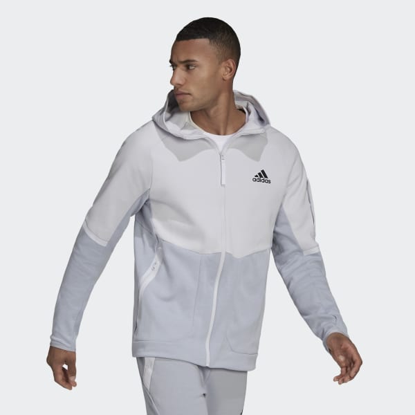 Designed_for_Gameday_Full-Zip_Jacket_Grey_HE5028 Duks Për Meshkuj ADIDAS HE5028