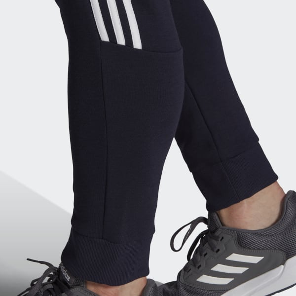 Essentials_Fleece_Tapered_Cuff_3-Stripes_Pants_Blue_GK8977_42_detail Trenerka Të Poshtme Për Meshkuj ADIDAS GK8977