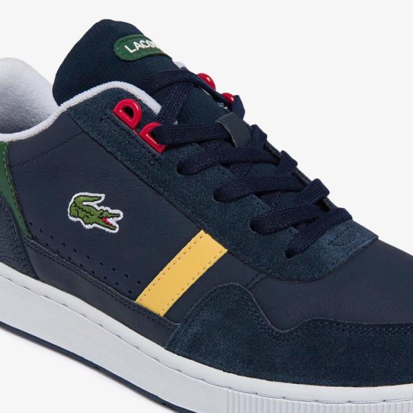 LACOSTE T-clip 0722 2 SMA NVY/YLW LTH/SYN 7-43SMA00612M3