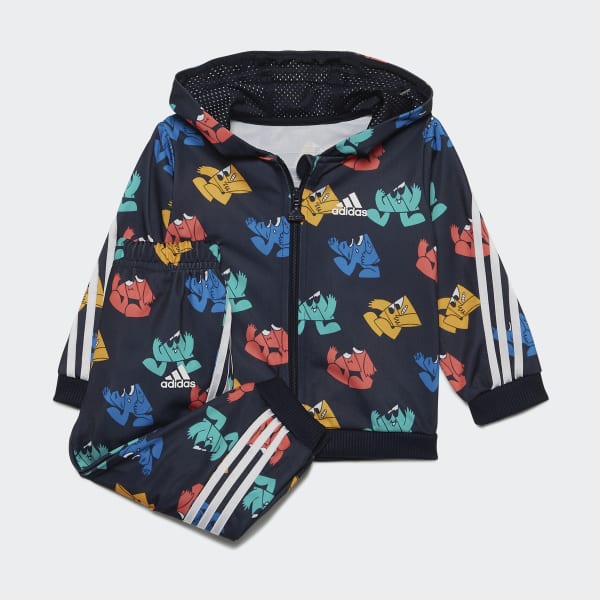Future_Icons_Shiny_Jogger_Set_Blue_HF1971_01_laydown Trenerka Komplet Për Fëmijë ADIDAS HF1971