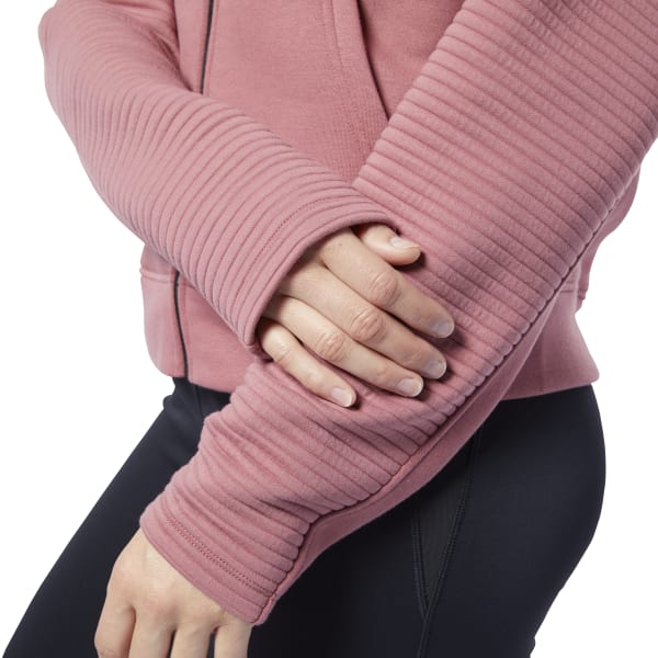 Workout_Ready_Hooded_Sweatshirt_Pink_EC2381_06_detail Duks Reebok WOR Versatile Fullzip EC2381