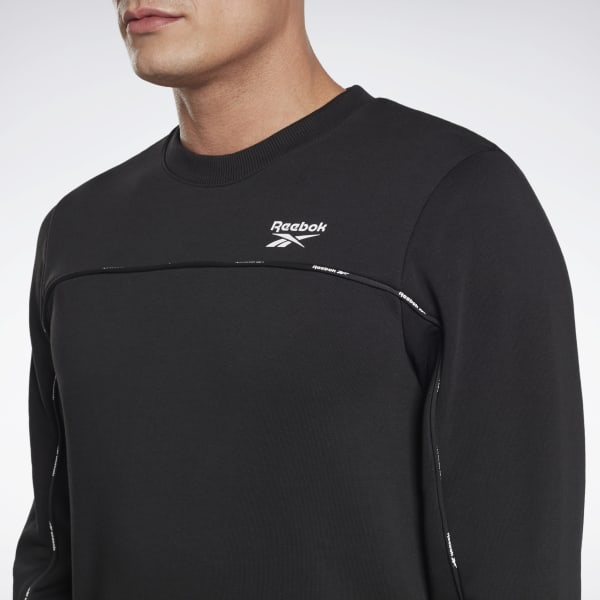 Workout_Ready_Piping_Crew_Sweatshirt_Black_HA1067_05_detail Duks Për Meshkuj REEBOK HA1067