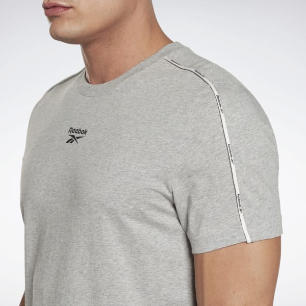 Workout_Ready_Piping_T-Shirt_Grey_HA1066_05_detail Maicë Për Meshkuj REEBOK HA1066