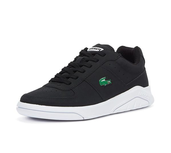 lacoste_47820 LACOSTE GAME ADVANCE 0722 2 SMA BLK/WHT NUBUCK 7-43SMA0046312
