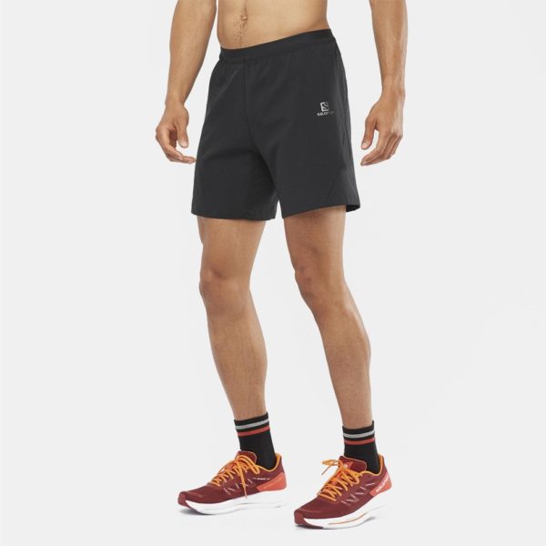salomon-apparel-cross-7-shorts-m-black-vermouda Shorce Për Meshkuj SALOMON LC1719800