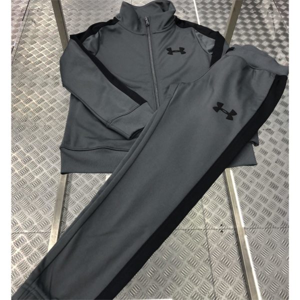 under-armour-boys-tracksuit-full-zip-grey-1363290-012-971035 Trenerka Komplet Për Fëmijë UNDER ARMOUR 1363290-012
