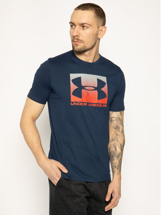 under-armour-t-shirt-ua-boxed-sportstyle-1329581-granatowy-loose-fit Maicë Për Meshkuj UNDER ARMOUR 1329581-408
