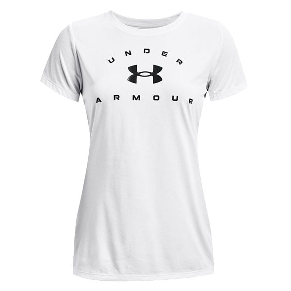 Under-Armour-T-shirt-Tech-Solid-Logo-Arch-Women-White-1369864-0100_5f46228f-43c8-4ead-8722-81ef3ca47a29 Maicë Për Femra UNDER ARMOUR 1369864