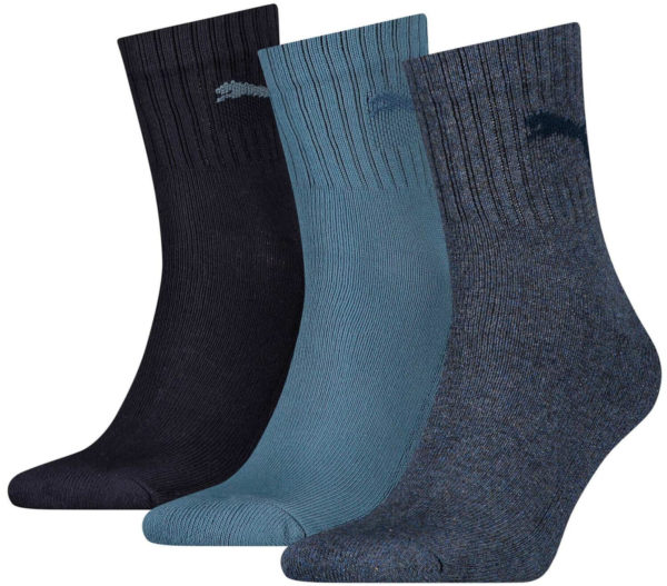 XXL1_puma-3-pack-short-crew-socks-blue-231011001-460 PUMA Qorapa 231011001-460