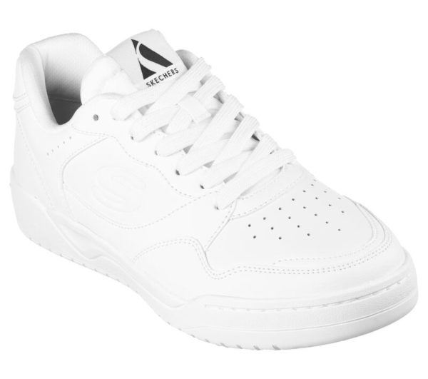 183240_WHT_E SKECHERS KOOPA - VOLLEY LOW VARSITY 183240-WHT