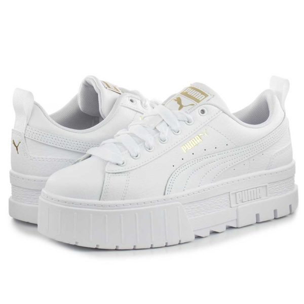 PUMA MAYZE LTHR JR 384527-01