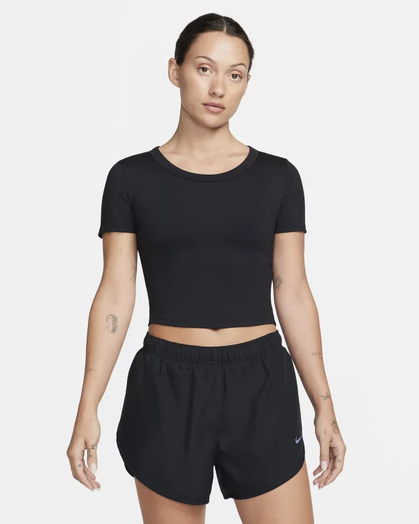 one-fitted-dri-fit-short-sleeve-cropped-top-8266ZQ NIKE Maice FN2804-010