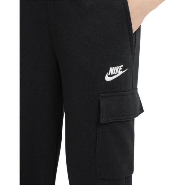 nike-sportswear-club-fleece-cargo-kids-pants-black-black-white-fd3012-010-3-1523386 NIKE Trenerka Te Poshtme FD3012-010