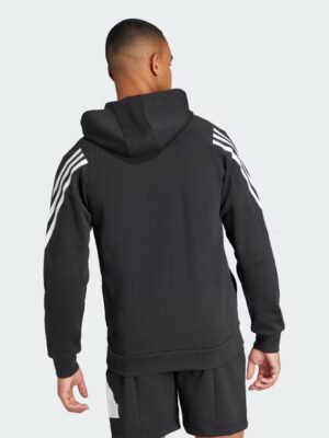 Future Icons 3 Stripes Full Zip Hoodie Black IR9159 23 hover model