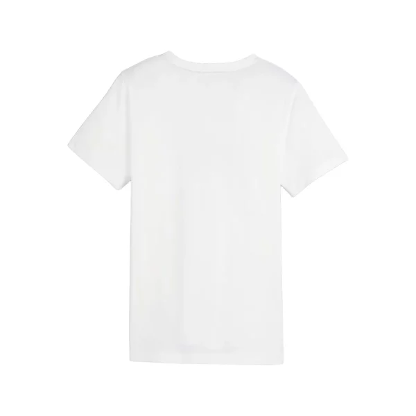 PumamagliettamanicacortaESS2stampaLogogrande586985-35bianco_2 PUMA Maice Per Femije 586985-35
