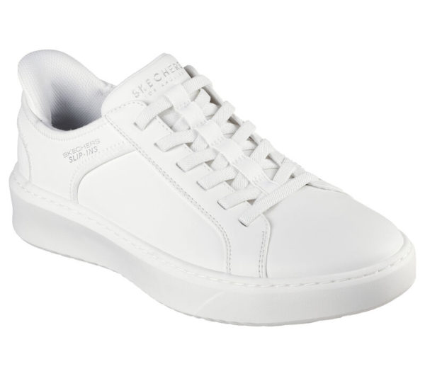 183177_WHT_E SKECHERS SLIP-INS: COURT BREAK - DOUBLE VENTED 183177-WHT