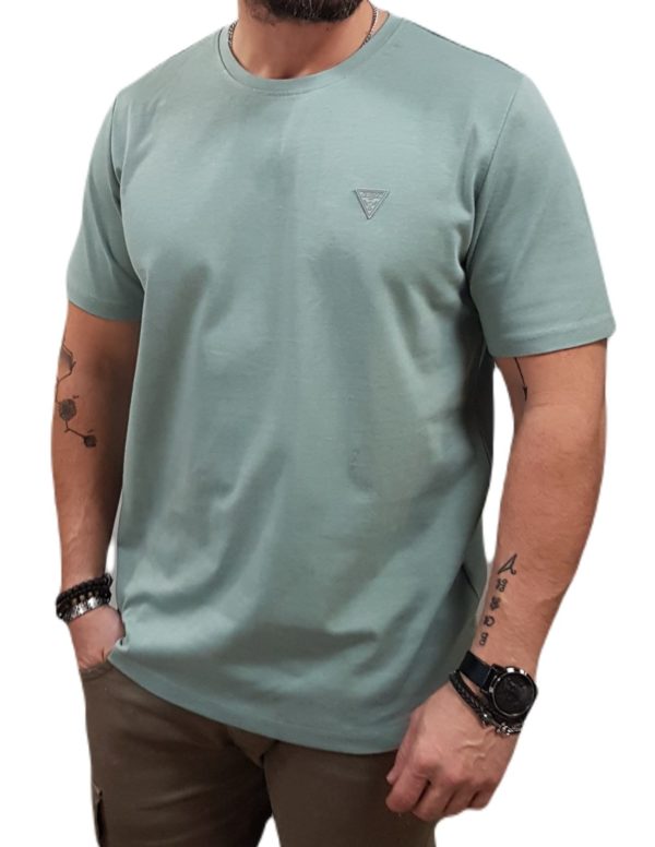 guess-m4yi0akccm1-g9l8-patch-tee-mint-regular-fit-t-shirt-μακό (1) GUESS Maice M4YI0AKCCM1-G7DV