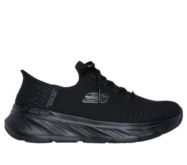 150470_BBK SKECHERS SLIP-INS RELAXED FIT: EDGERIDE - IMPRESSION 150470-BBK