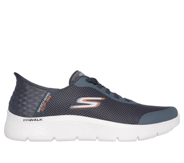216324_GRY_E_large_67dcfcbb-e23b-4ffa-87b9-f12e5b0d1183 SKECHERS Slip-Ins: Go Walk Flex - Hands Up 216324-GRY