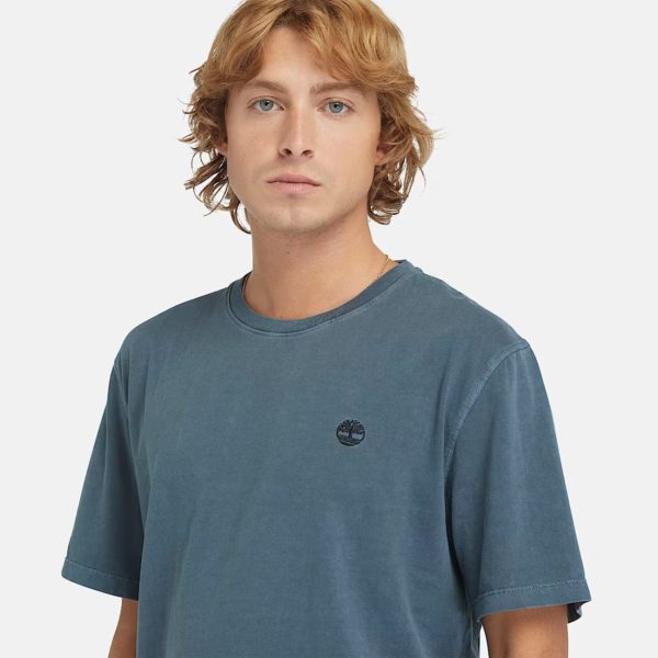 Dunstan-River-Garment-Dye-ShortSleeve-TShirt-for-Men-in-Dark-Blue (1) TIMBERLAND Maice A5YAY-433