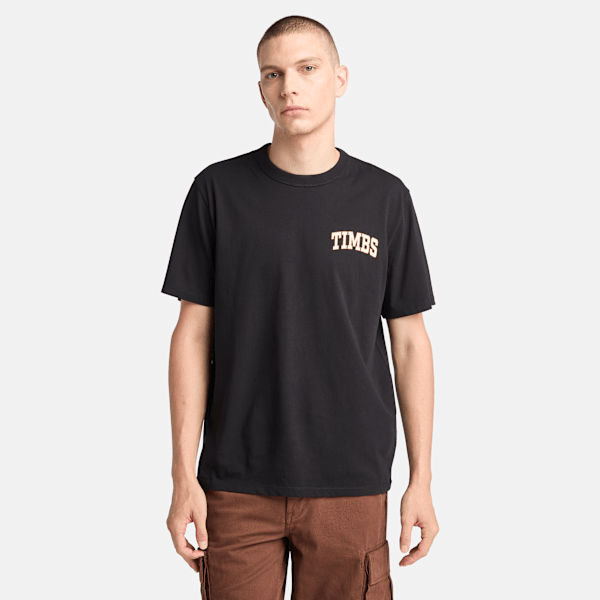 TIMBS-Graphic-TShirt-for-Men-in-Black TIMBERLAND Maice A6GP3-001