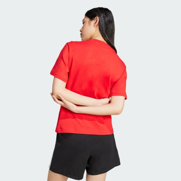 Essentials_Small_Logo_Cotton_Tee_Red_JC5946_23_hover_model ADIDAS Maice JC5946