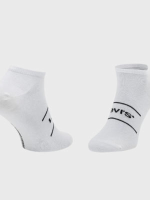 Unisex Κοντές Κάλτσες Levis Σετ 2 Τεμ. 37157 0641 Άσπρο2 1000x1000