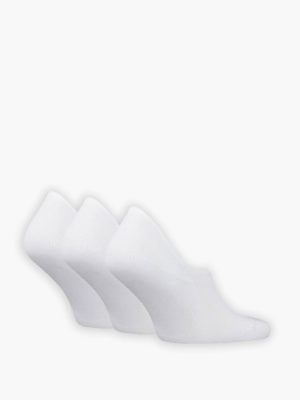 Levis meia unisexo levis high cut batwing logo recycled cotton socks 3 pack 37157 0976 white