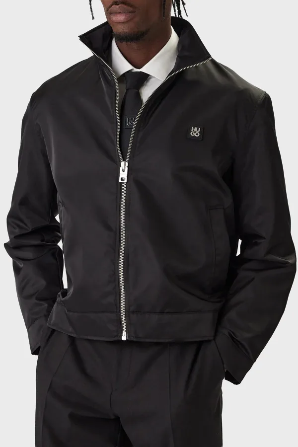 1200x1800 hugo regular fit dik yaka logolu erkek ceket 50552664 001 siyah 3137930 63 B